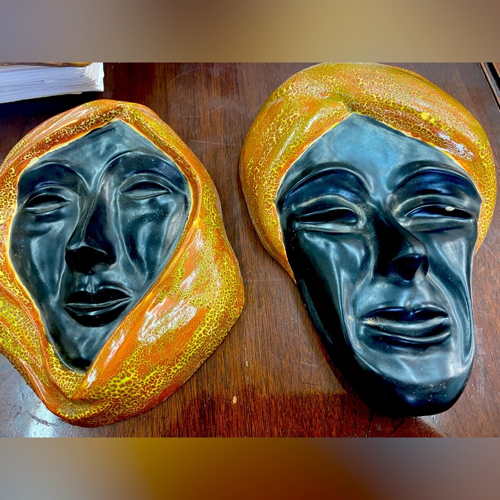 Cornell Original California Crafts Ceramic faces